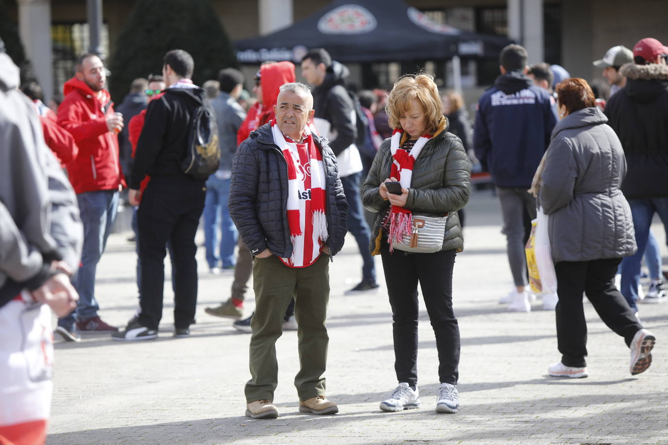 Se esperan unos 2.000 seguidores en las gradas de El Toralín para el importantísimo encuentro de esta tarde del Sporting