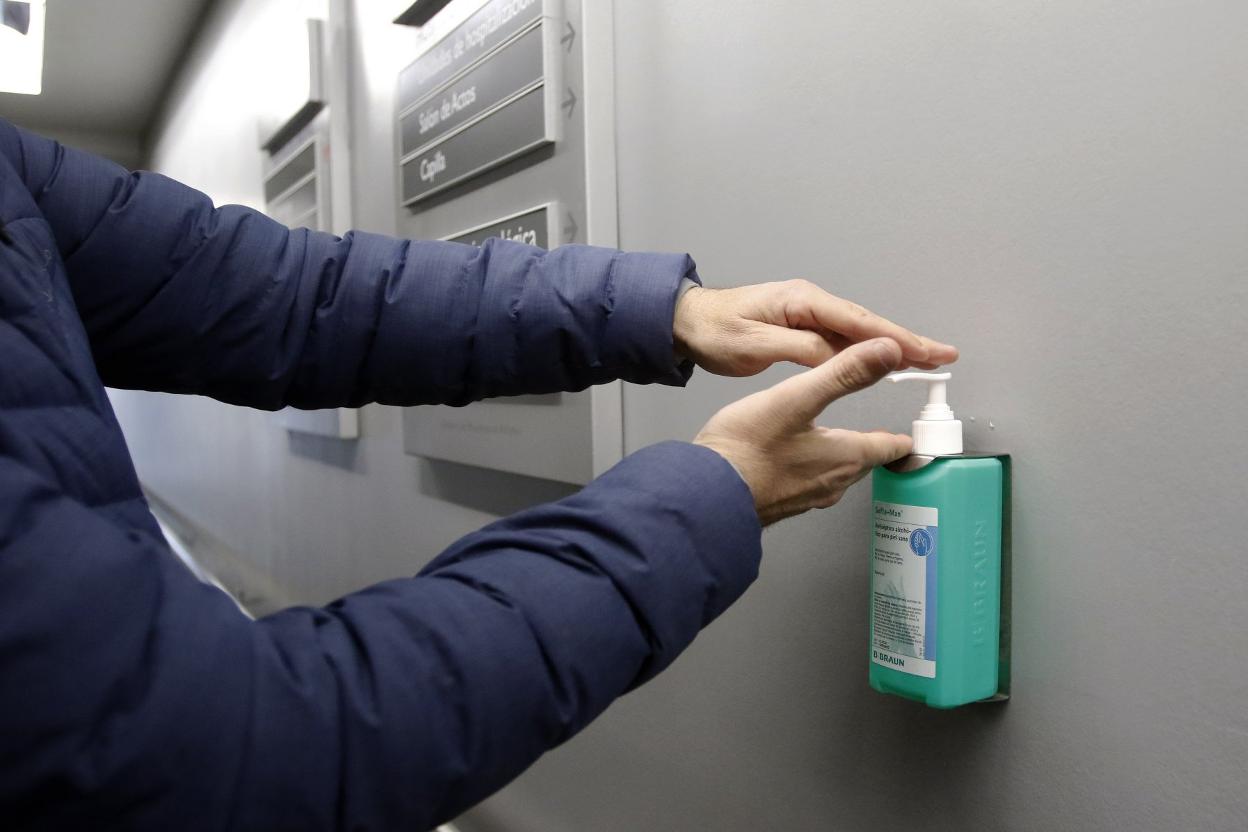 Medidas higiénicas en el Hospital de Cabueñes. 