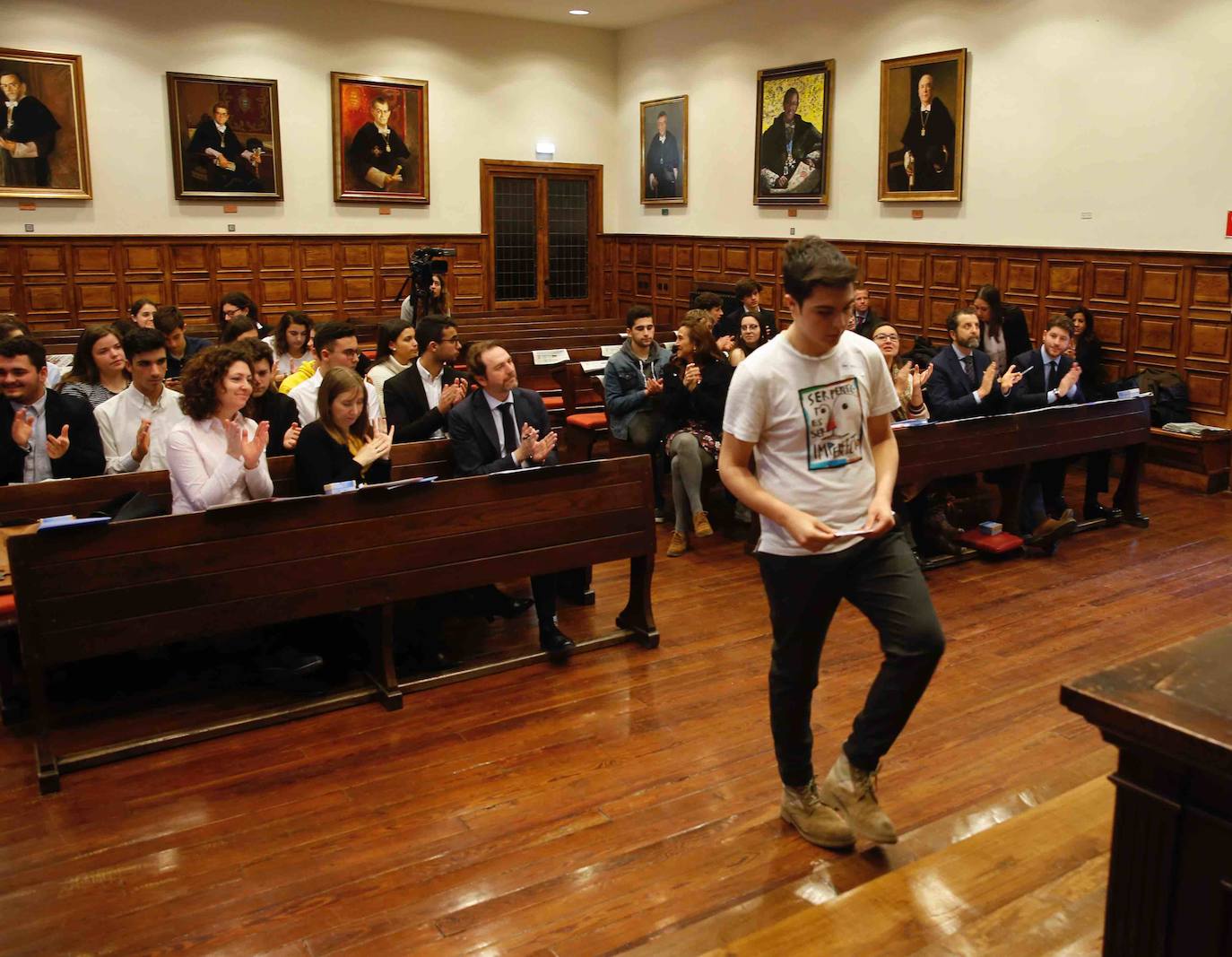 El programa de fomento de la cultura emprendedora organizado por EL COMERCIO selecciona a los ganadores de su séptima edición en el Edificio Histórico de la Universidad de Oviedo