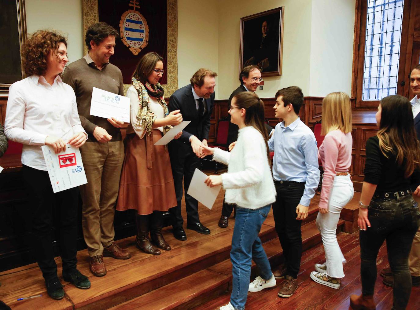 El programa de fomento de la cultura emprendedora organizado por EL COMERCIO selecciona a los ganadores de su séptima edición en el Edificio Histórico de la Universidad de Oviedo