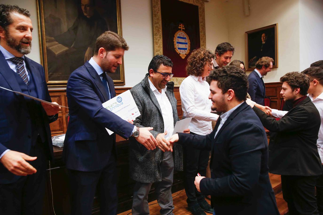 El programa de fomento de la cultura emprendedora organizado por EL COMERCIO selecciona a los ganadores de su séptima edición en el Edificio Histórico de la Universidad de Oviedo