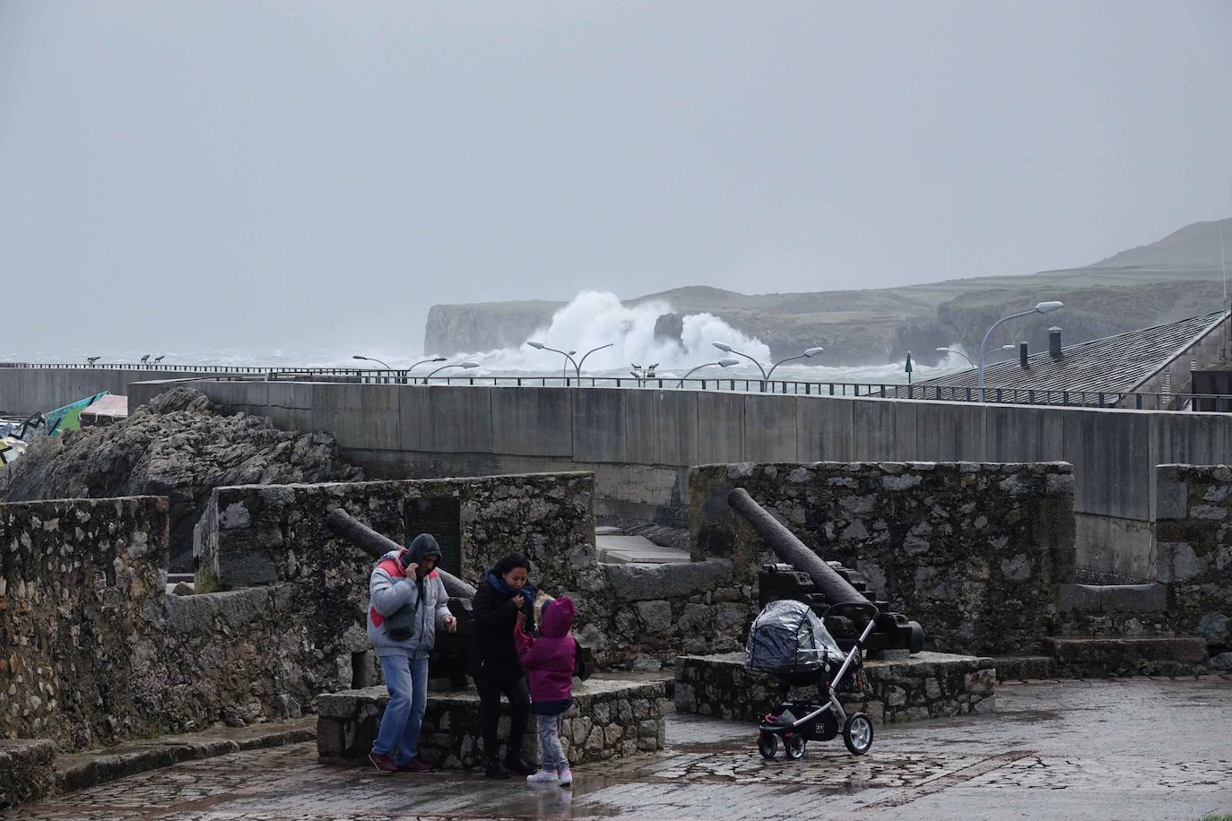 Cuando faltan días para la llegada de la primavera, Asturias vive jornadas de pleno invierno en las que la nieve, el granizo y fuertes vientos, que incluso han derribado árboles.