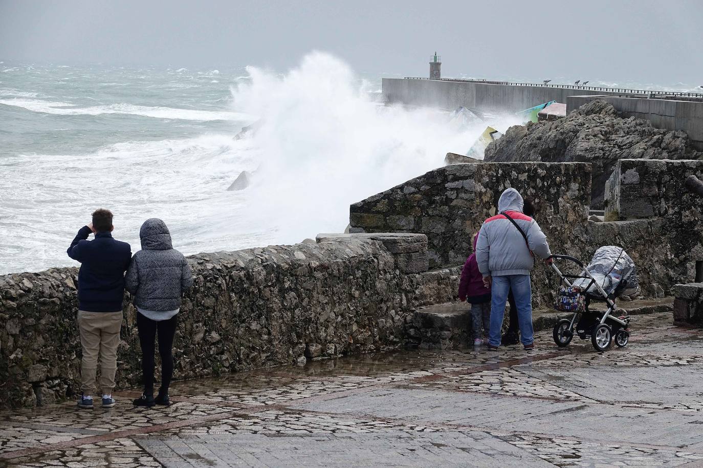 Cuando faltan días para la llegada de la primavera, Asturias vive jornadas de pleno invierno en las que la nieve, el granizo y fuertes vientos, que incluso han derribado árboles.