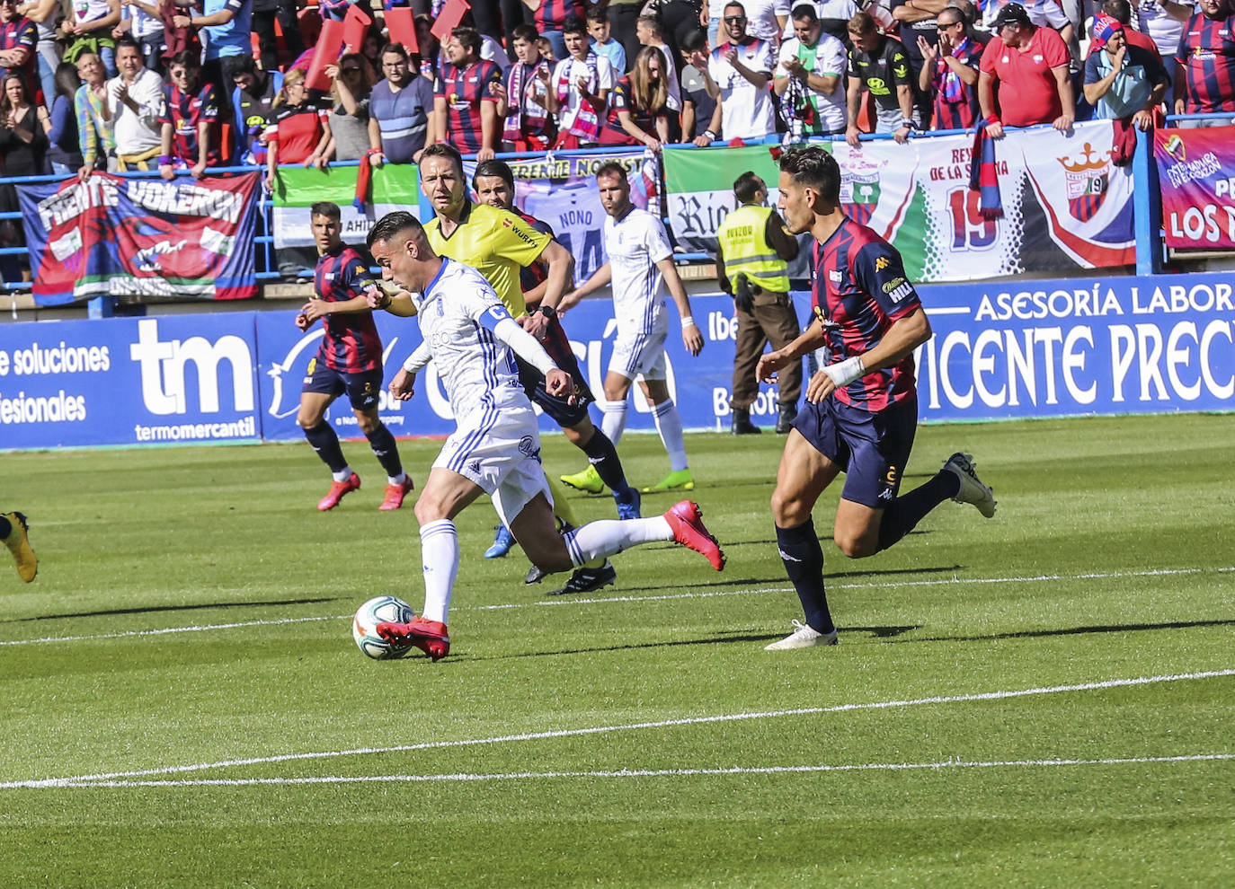 Los azules, con goles de Rodri y Sangalli, se impusieron al Extremadura en un encuentro que tuvieron controlado en todo momento