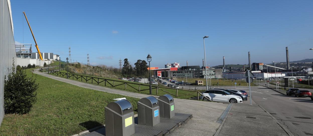 Parcelas a la venta en el Parque Empresarial Principado de Asturias, en la falda de Valliniello. 