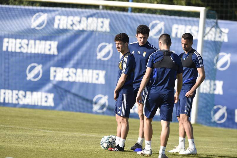 Las imágenes del entrenamiento del equipo azul.