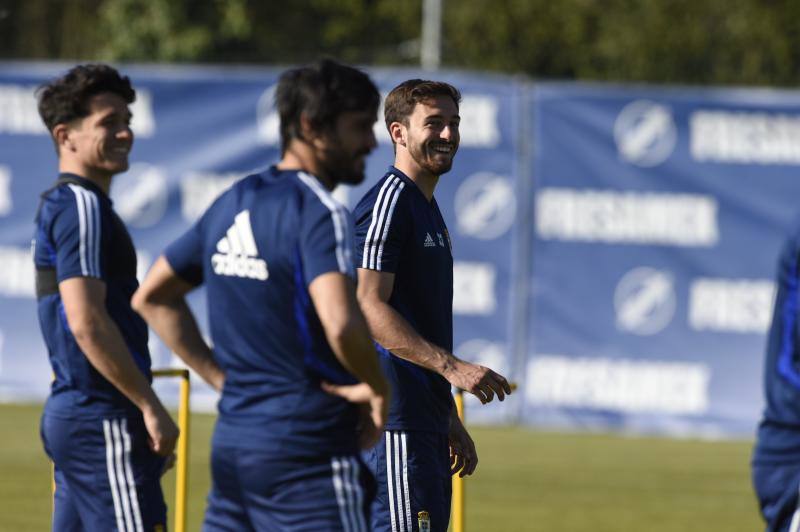 Las imágenes del entrenamiento del equipo azul.