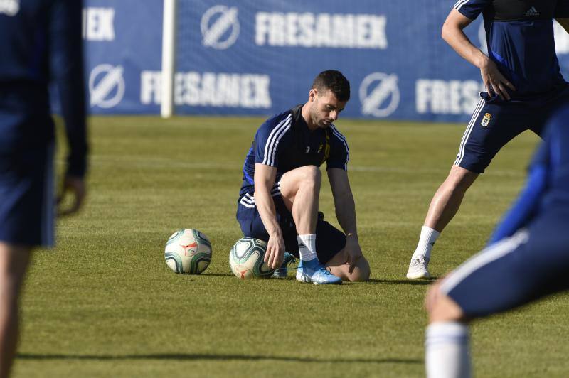 Las imágenes del entrenamiento del equipo azul.
