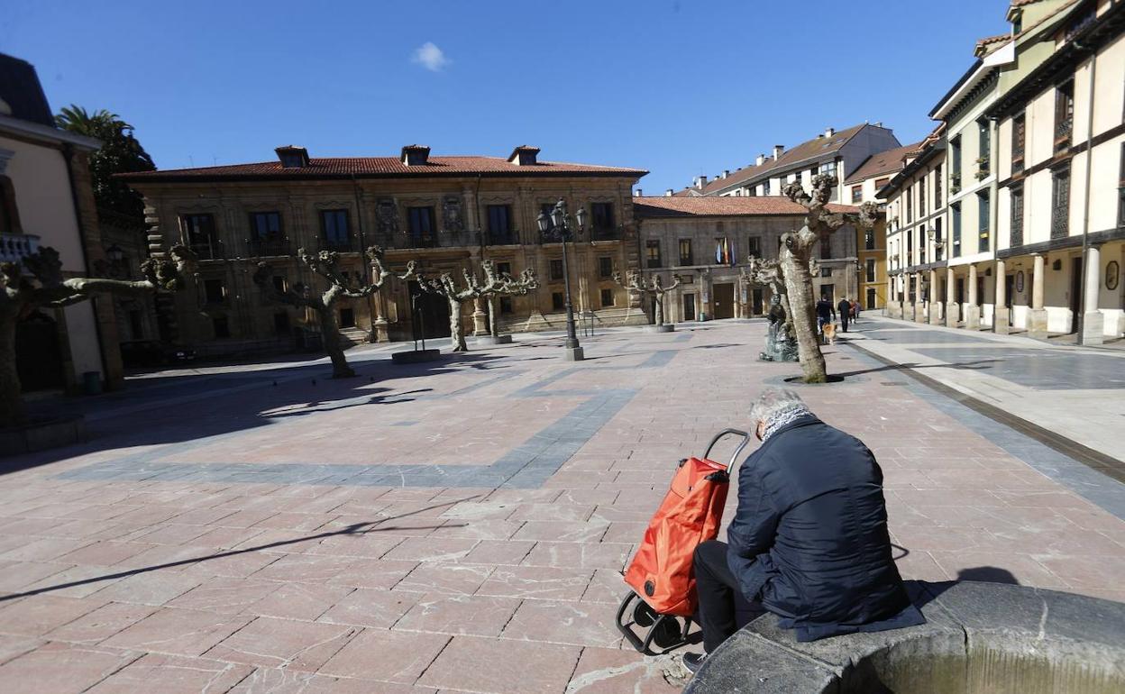 El Fontán, sin gente este sábado. 