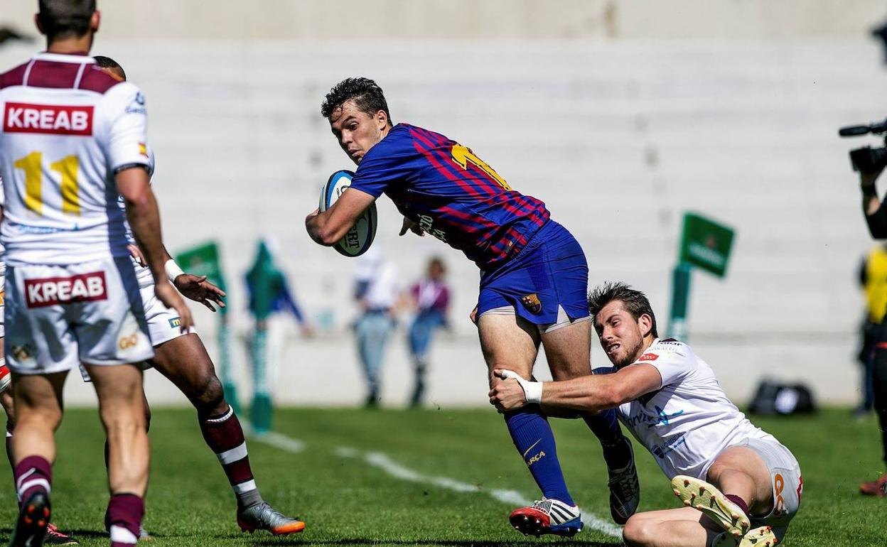 Un lance de la final de la Copa del Rey de 2019, disputada entre el Sanitas Alcobendas y el Barcelona. 