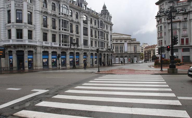 Las ciudades asturianas, desiertas por el coronavirus