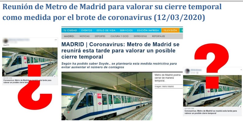 El Metro de Madrid no e va a cerrar temporalmente por el crote de coronavirus. 