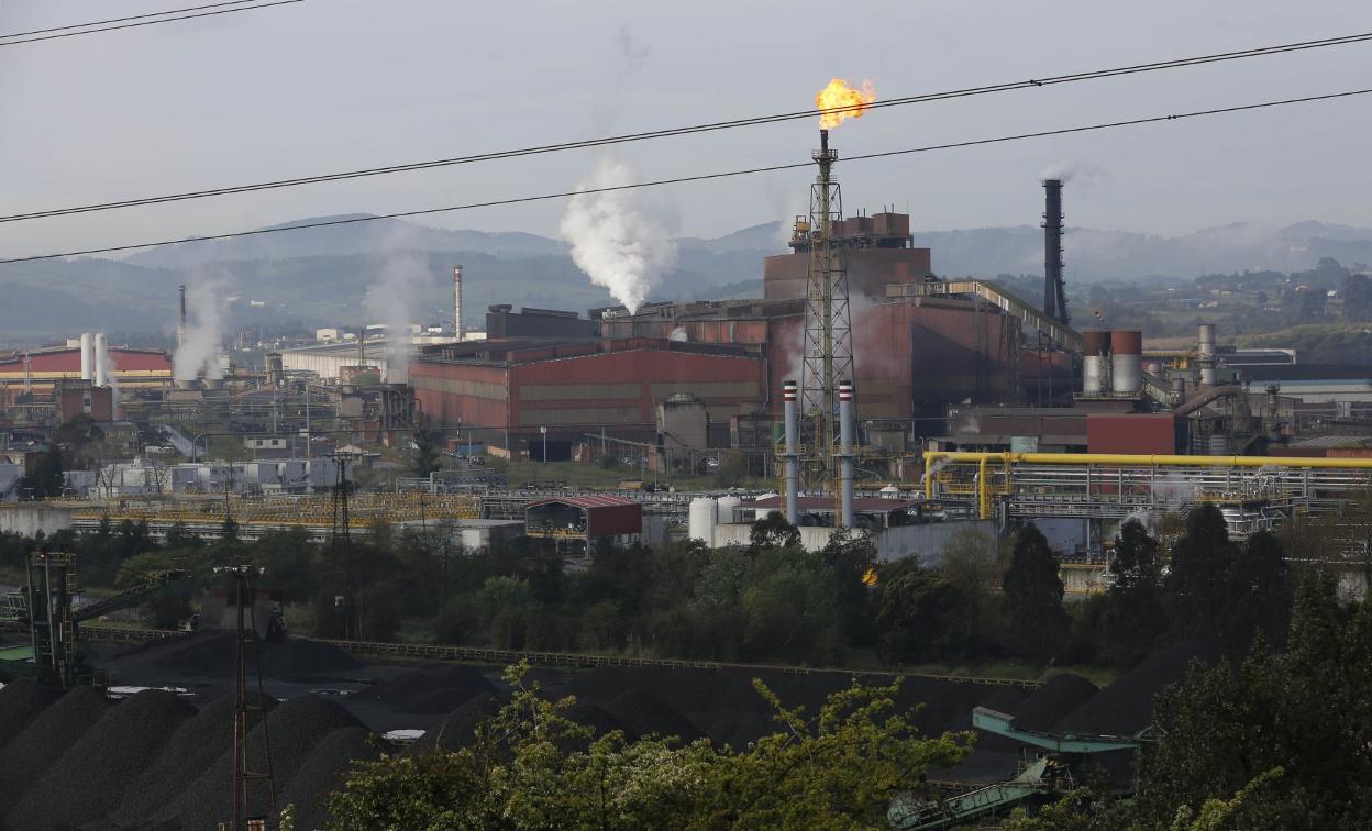 Las factorías de Arcelor funcionan a medio gas. 