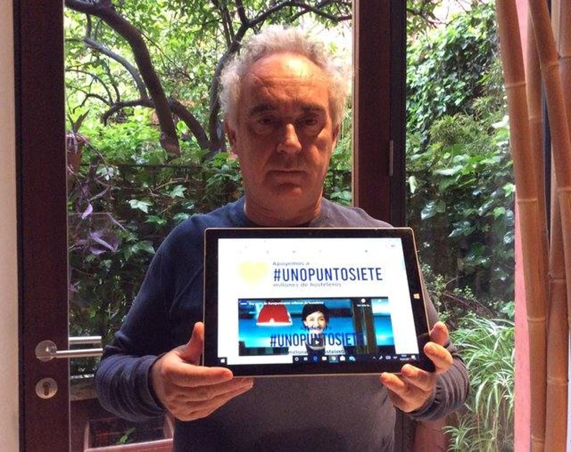 Ferran Adrià, el chef que cambió la forma de cocinar y percibir la hostelería en España, se ha sumado a la recogida de firmas UnoPuntoCero.