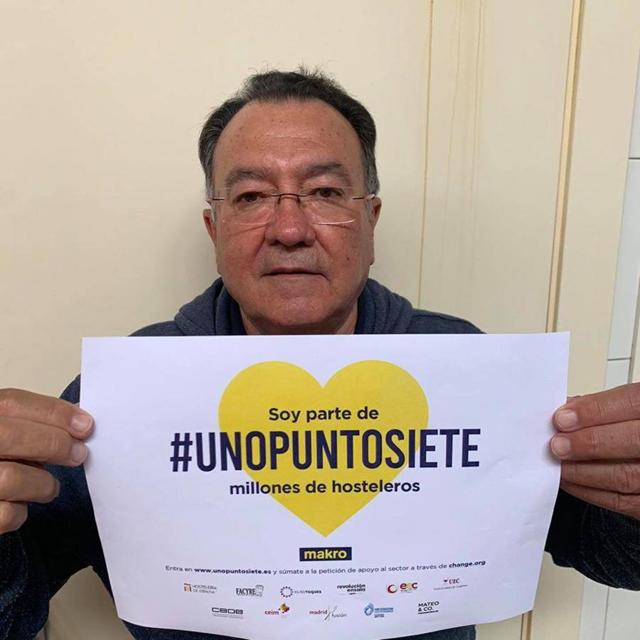 El asturiano Pedro Morán (Casa Gerardo, Prendes) también se ha sumado a #UnoPuntoSiete.