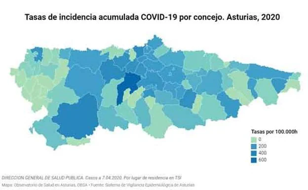Coronavirus en Asturias | Oviedo, Gijón y Grado, los concejos asturianos más afectados