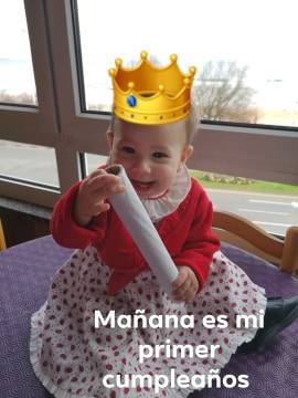 La gijonesa Yara Vélez cumple su primer añito