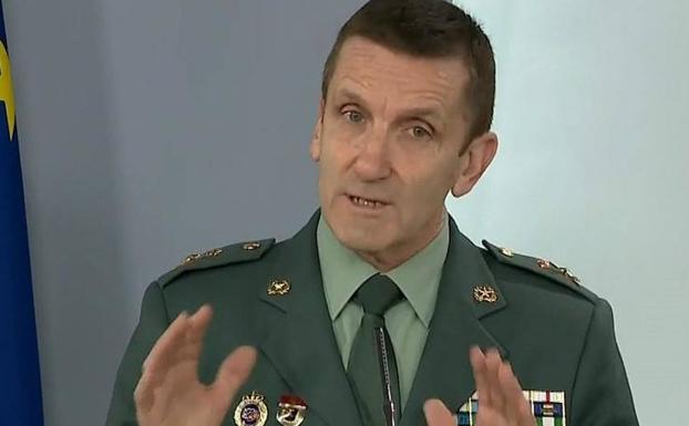 El jefe del Estado Mayor de la Guardia Civil, el general José Manuel Santiago.