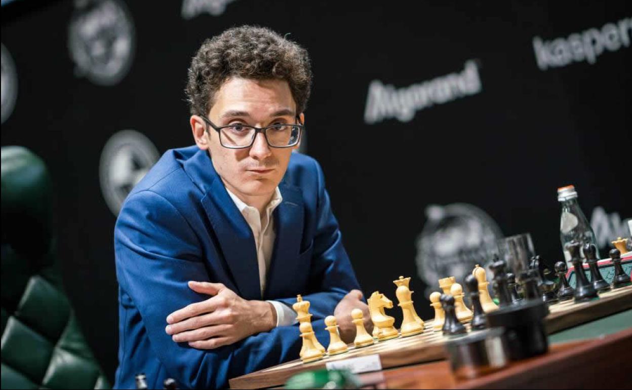 El gran maestro internacional estadounidense Fabiano Caruana. 