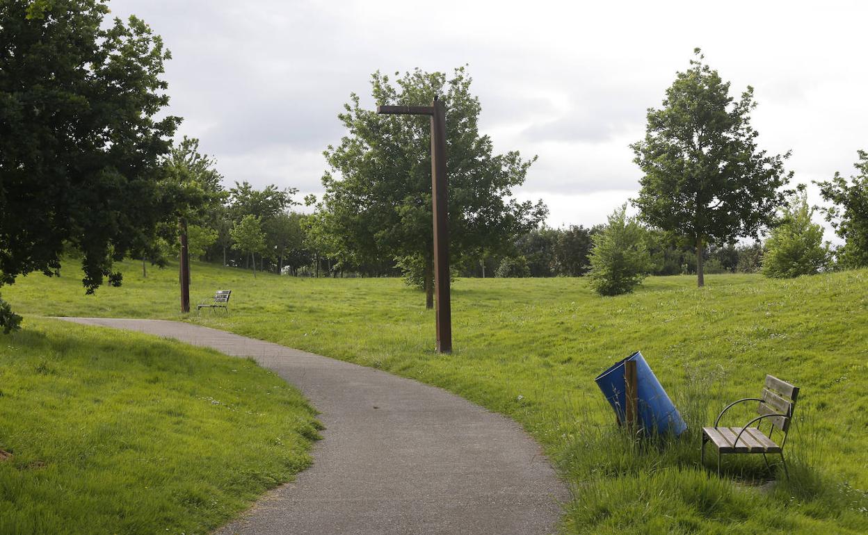 Parque de Los Pericones, en Gijón.