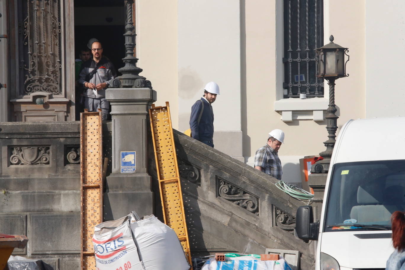 El suceso se produjo en el edifico antiguo del Banco Urquijo. 