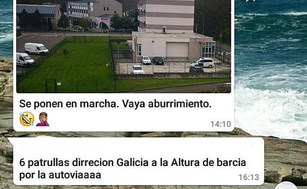 Imagen. Así eran las conversaciones de los grupos de Whatsapp que alertaban sobre la presencia de controles. 