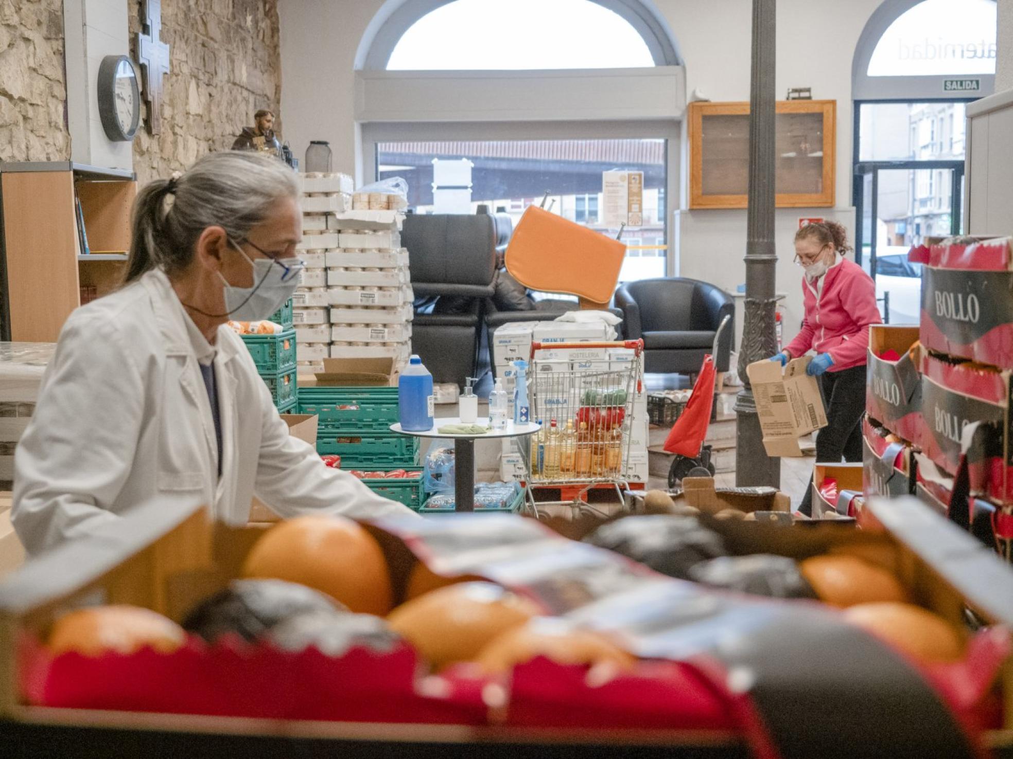 El local ya no es un espacio de encuentro, pero es el lugar desde el que se coordina toda la ayuda. 