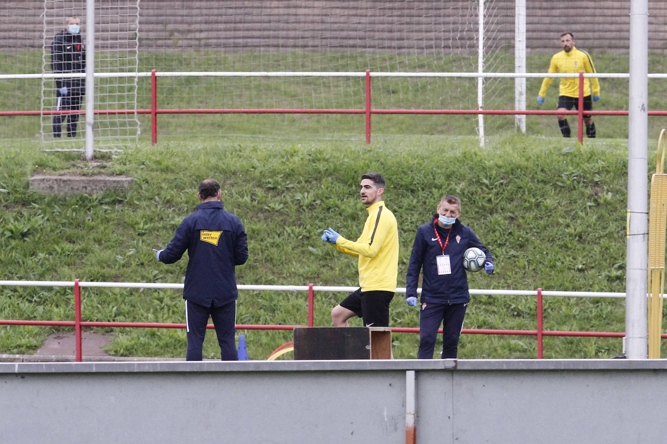 Fotos: Entrenamiento del Sporting (13/05/2020)
