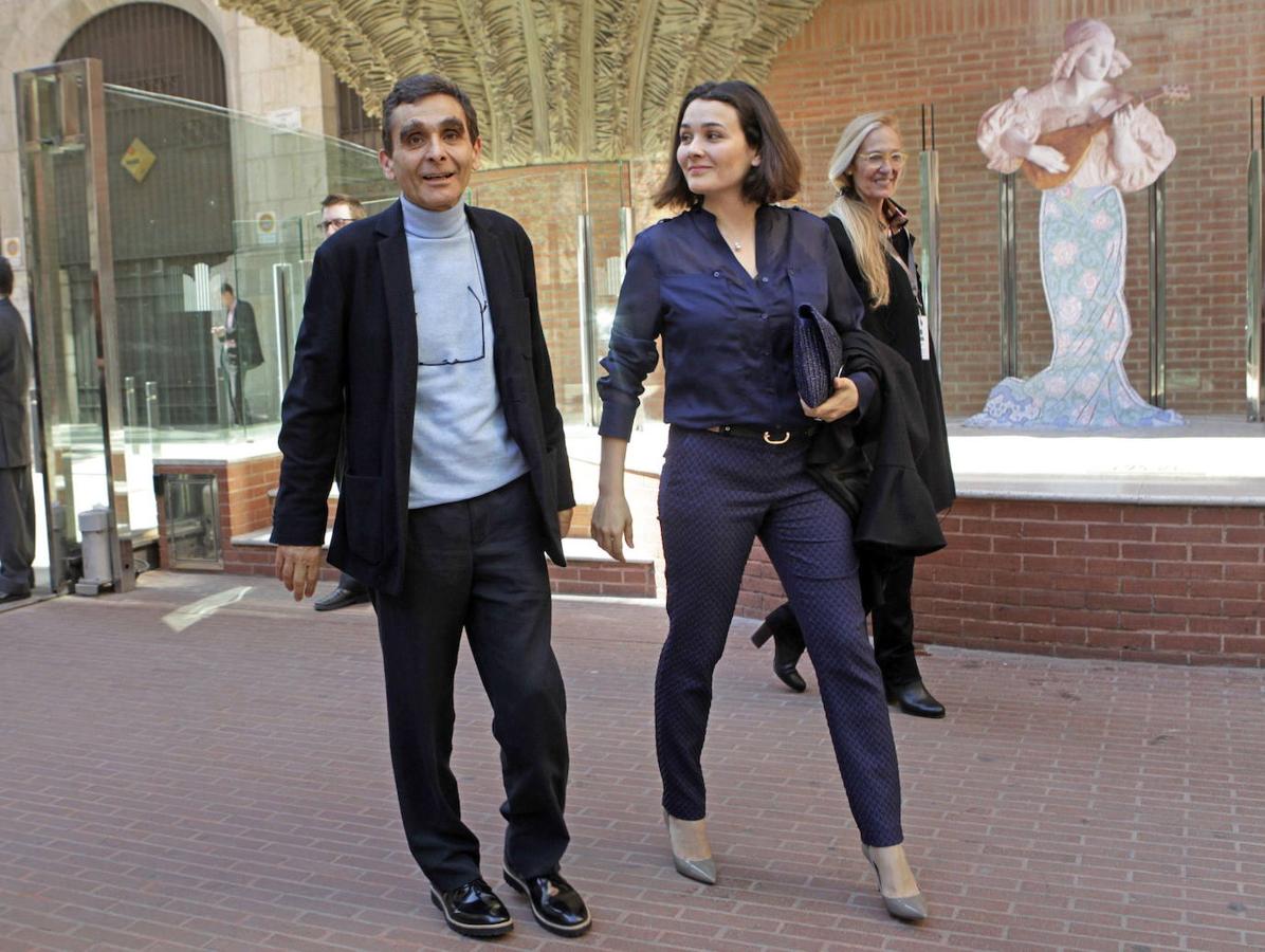 Adolfo Domínguez junto a su hija Adriana Domínguez, actual consejera delegada de la marca que el modisto fundó en 1983.