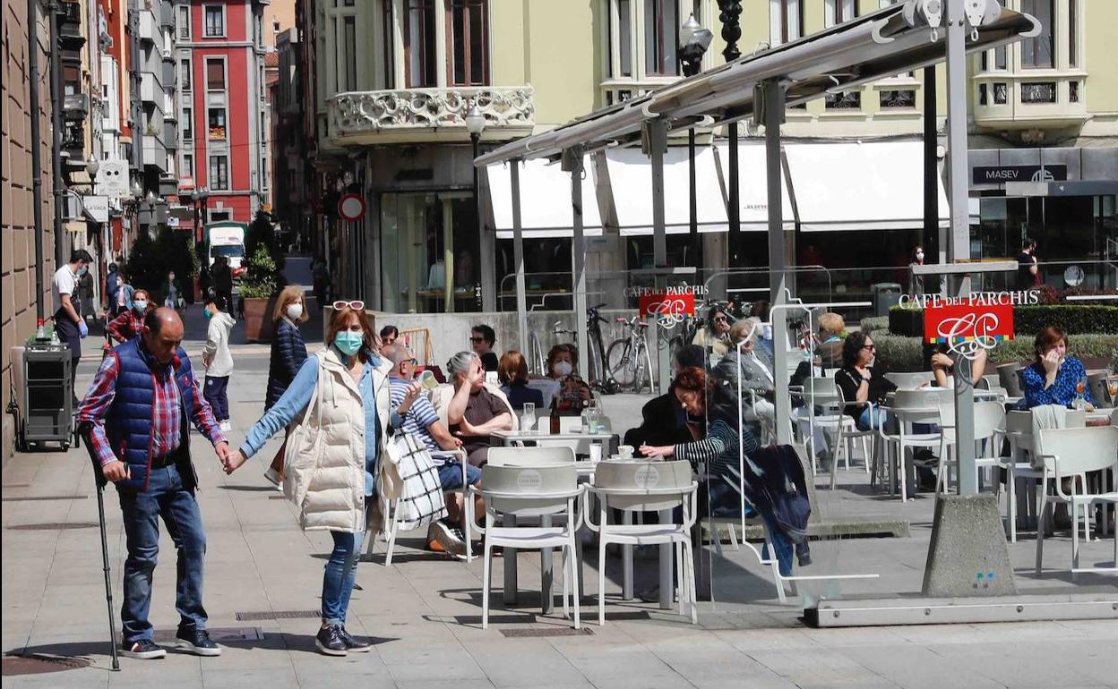 Las terrazas asturianas desescalan por fases