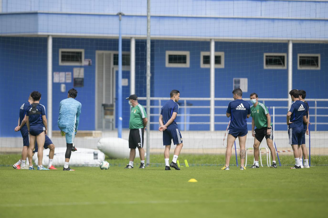 Fotos: Entrenamiento del Real Oviedo (25-5-20)