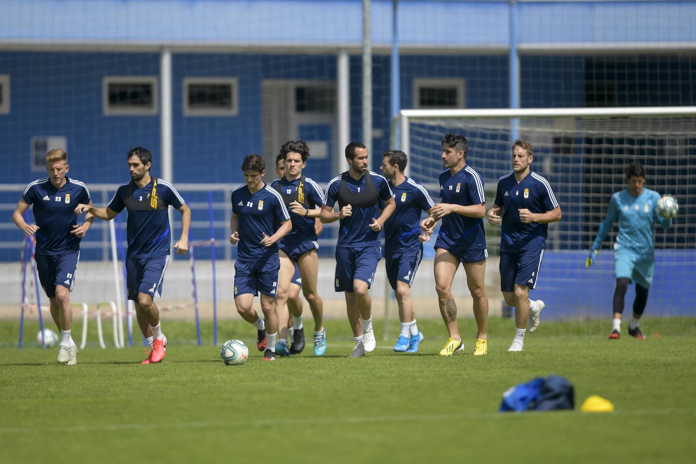 Fotos: Entrenamiento del Real Oviedo (25-5-20)