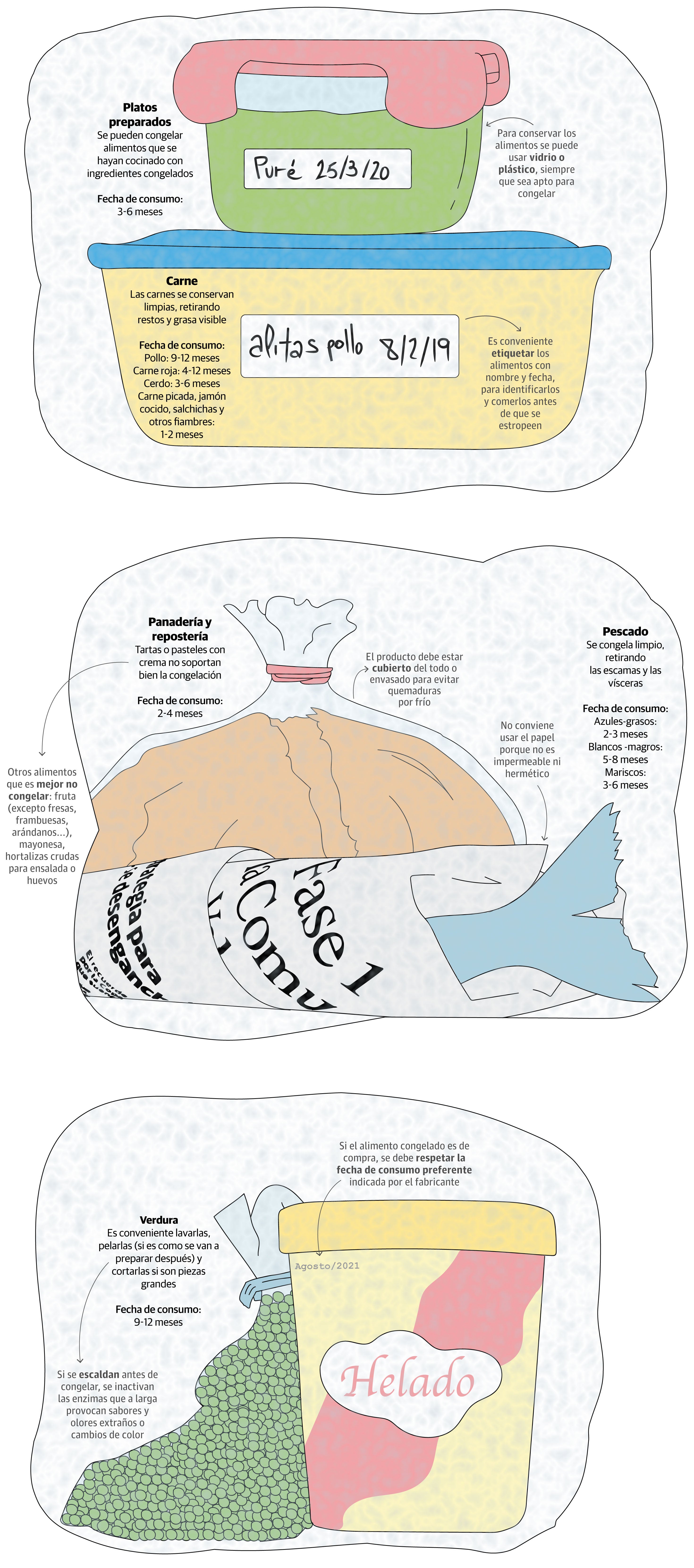 ¿Qué alimentos podemos congelar?