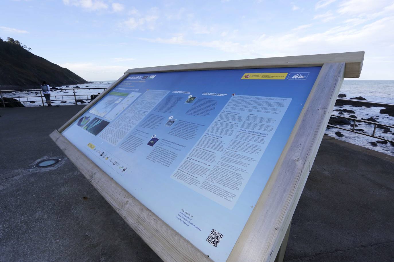 4. Puntal Pozu (Ribadesella). El mirador de la Puntal Pozu forma parte de la Ruta de los Dinosaurios. Desde él, se puede acceder a un pedregal en el que durante la marea baja se ven huellas del jurásico superior, en concreto el rastro de un grupo de cuadrúpedos en las paredes del acantilado, en antiguos planos de estratificación que ahora se encuentran colocados verticalmente. Además, también se puede disfrutar de la vista de la playa y las montañas.