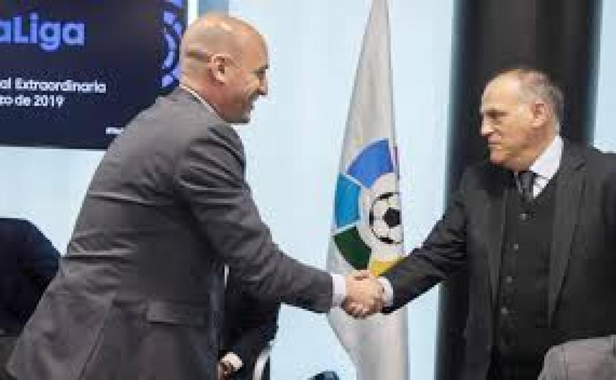 Luis Rubiales y Javier Tebas. 