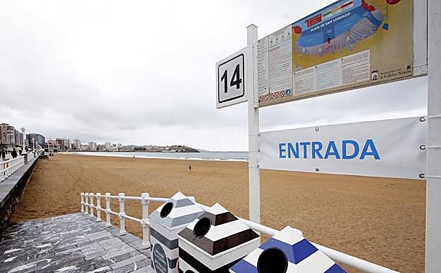 Las tres rampas de San Lorenzo y la escalera 1 de Poniente estarán abiertas para entrar y salir por ellas