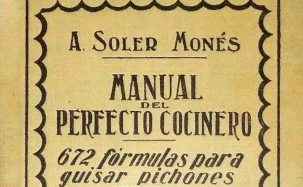 Portada del libro de Soler y Monés dedicado a la cocina del pichón. 