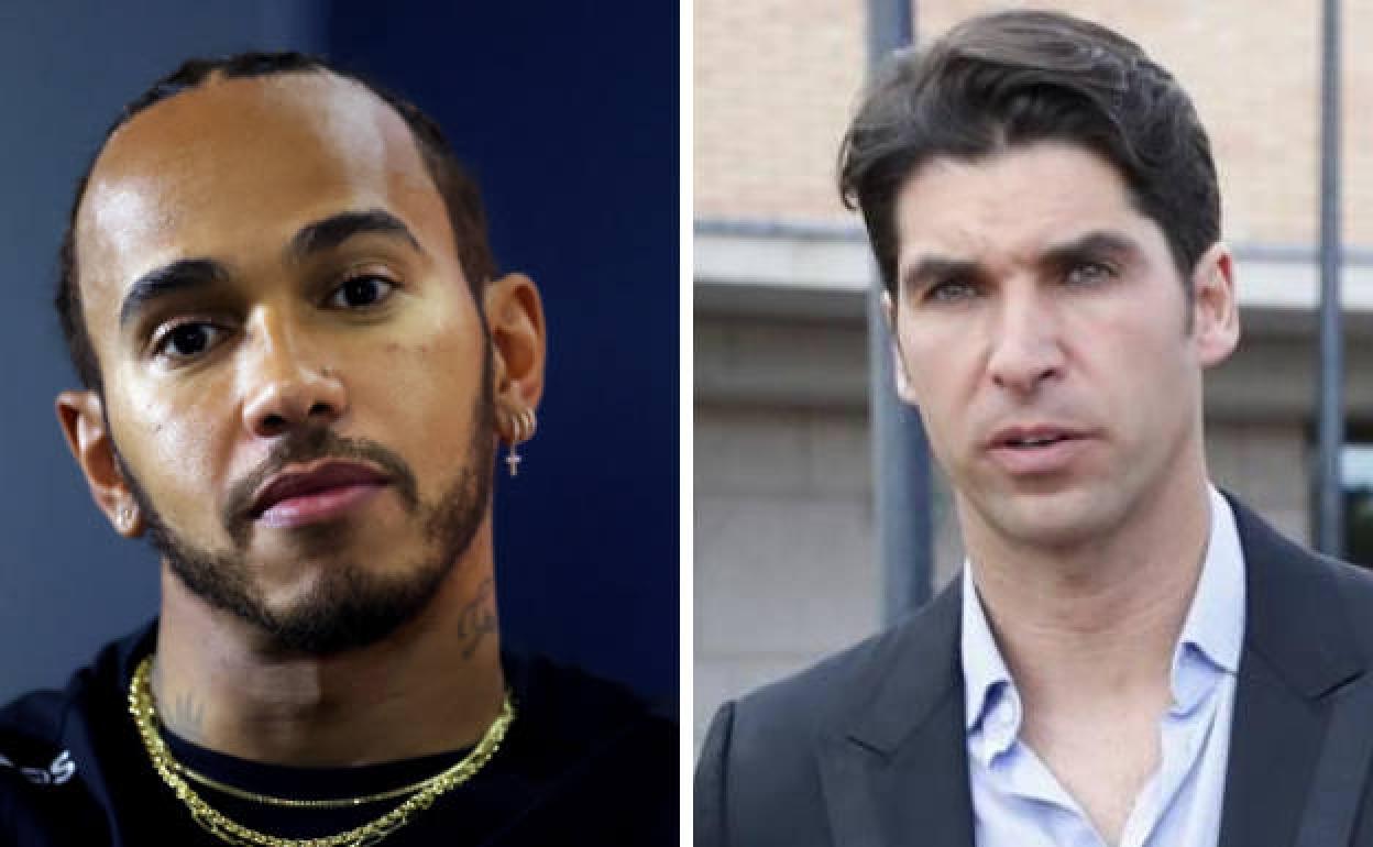 Lewis Hamilton y Cayetano Rivera