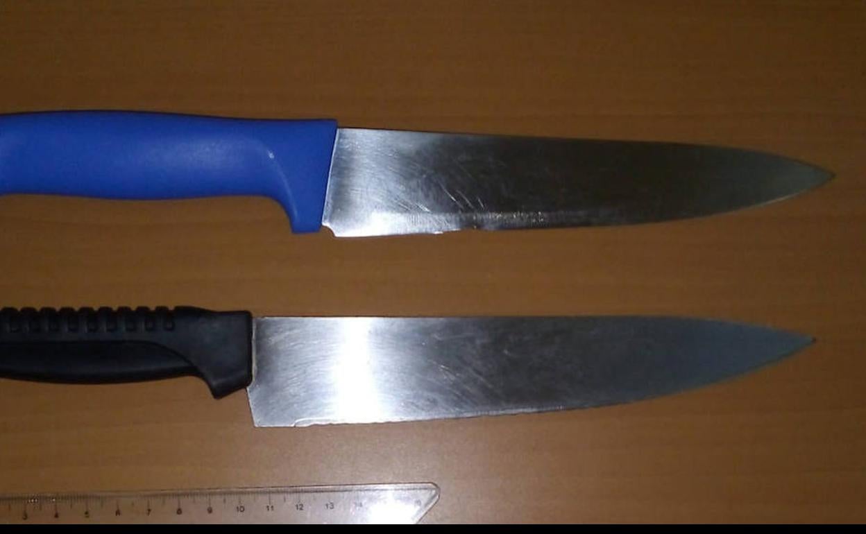 Armas utilizadas por el agresor. 