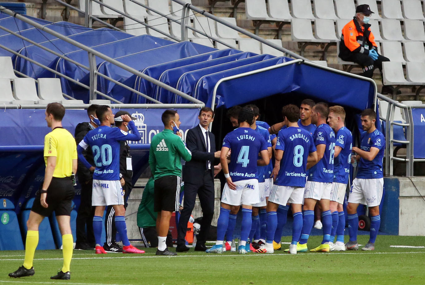 El Real Oviedo y el Mirandés se han disputado los tres puntos en el estadio Carlos Tartiere. 