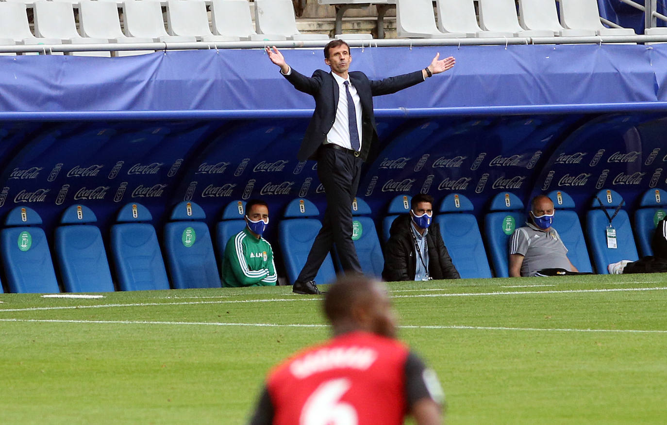 El Real Oviedo y el Mirandés se han disputado los tres puntos en el estadio Carlos Tartiere. 