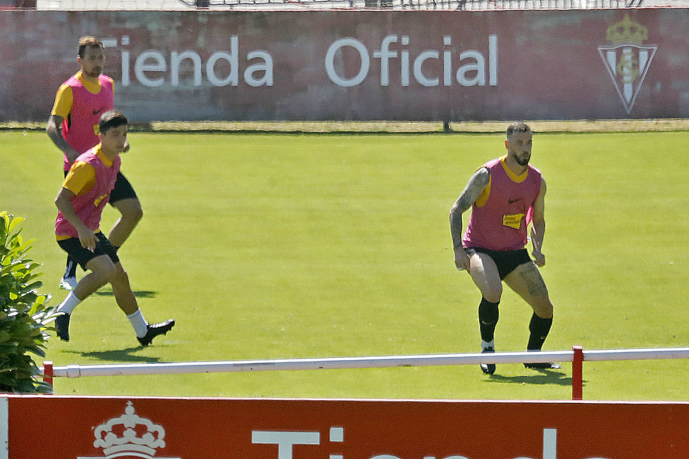 El Sporting prepara el partido ante el Girona