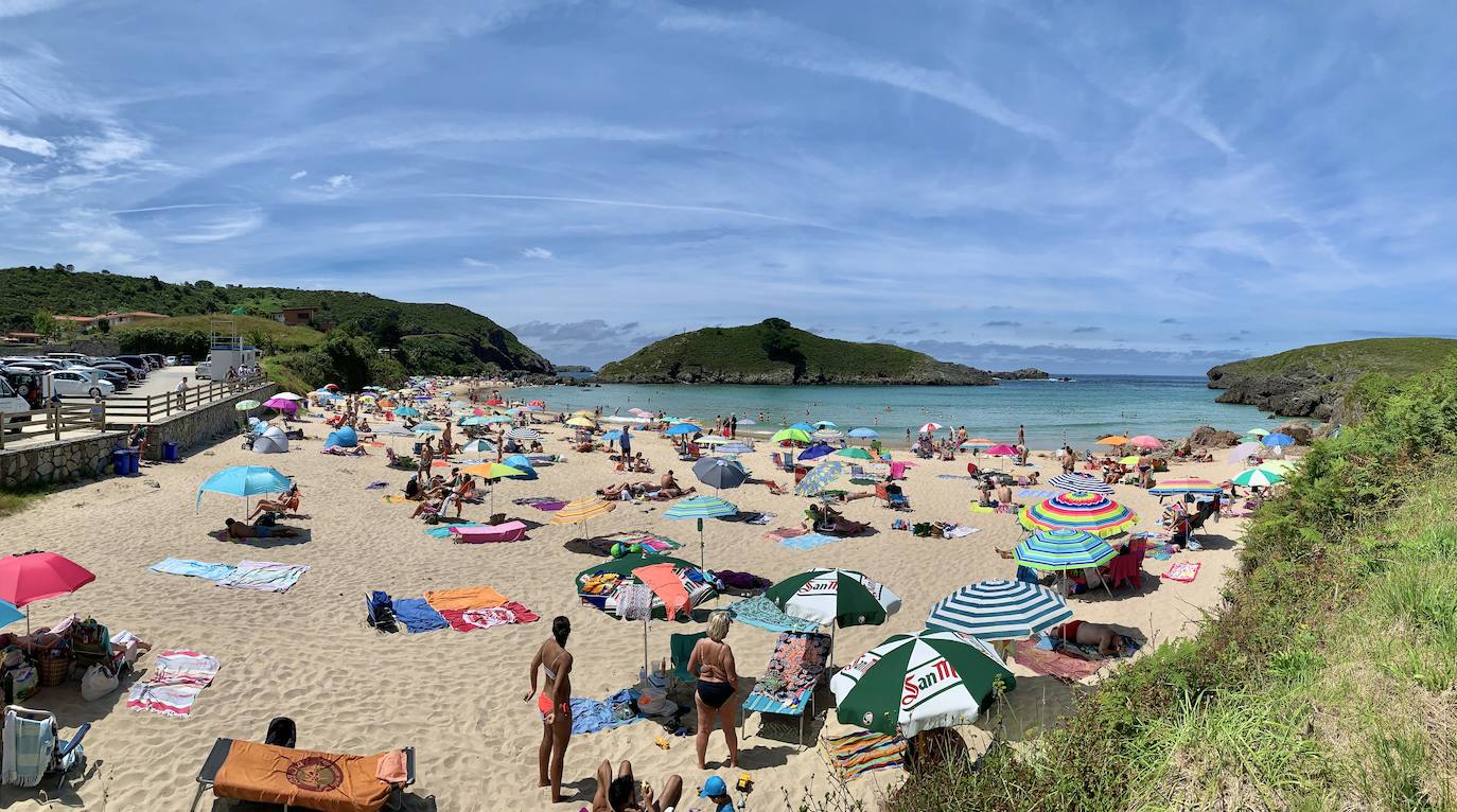 Las playas asturianas comienzan a llenarse