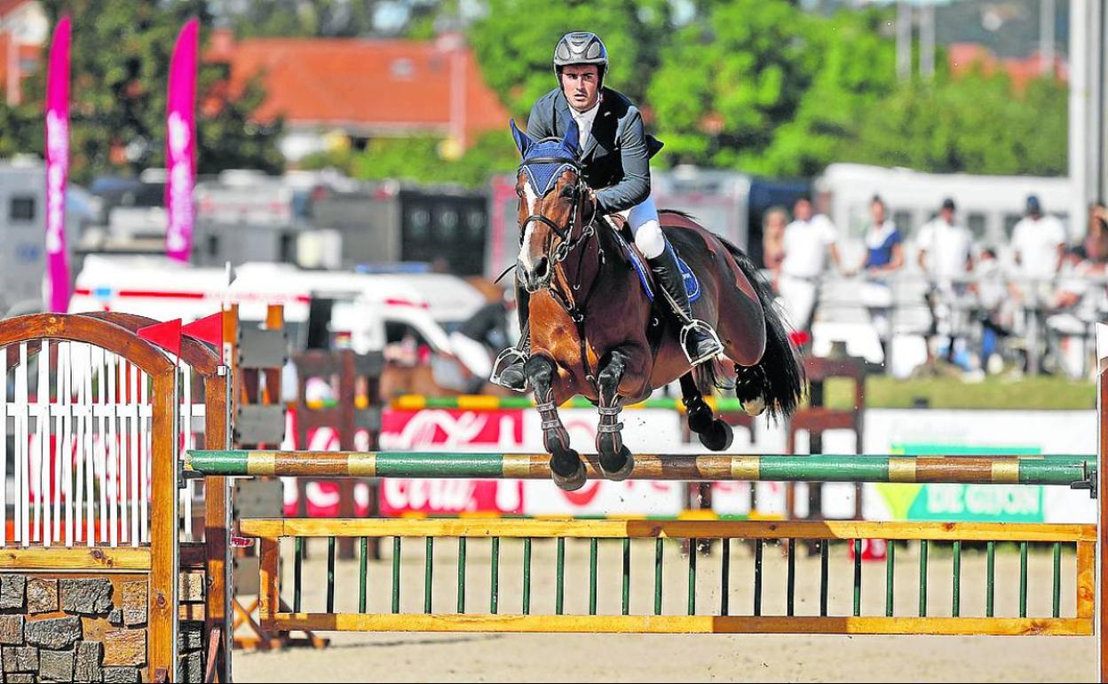 González de Zarate, durante la disputa del Pequeño Gran Premio Banco Sabadell. arnaldo García