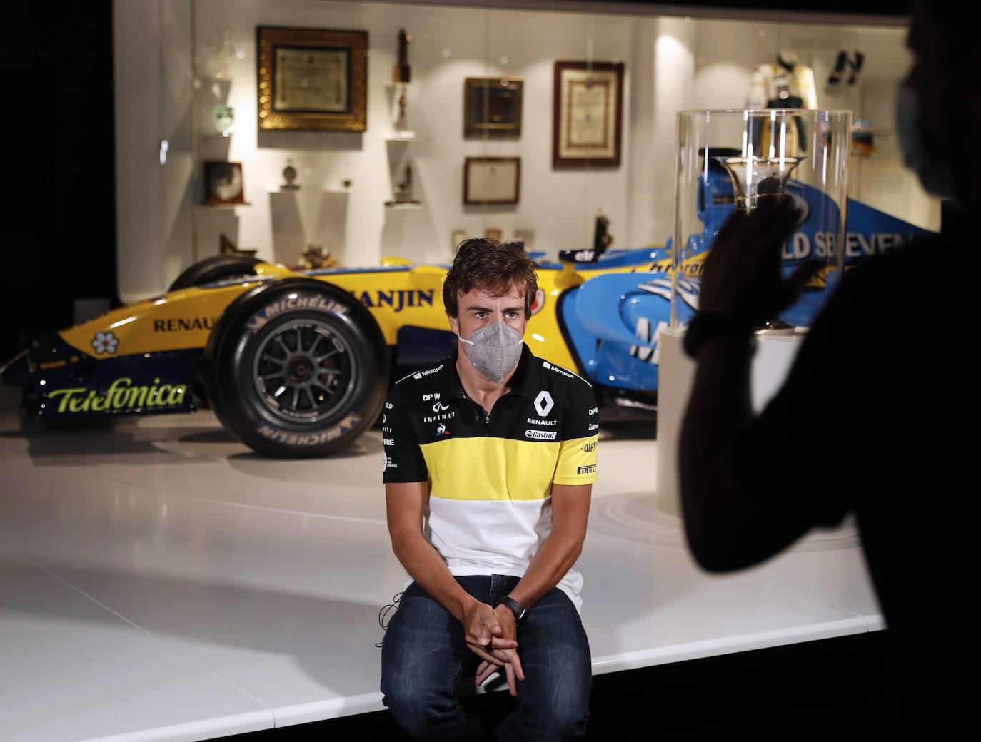 08/07/2020 | Fernando Alonso, en la grabación de un documental en el museo que tiene en Llanera, el mismo día en el que se confirmó su regreso a la Fórmula 1 con Renault.