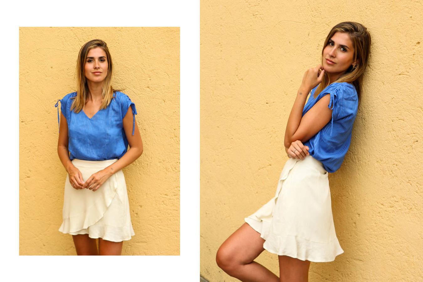 Blusa detalles metálicos, 12,99 euros.