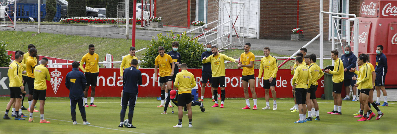 Fotos: El Sporting prepara el partido frente al Extremadura