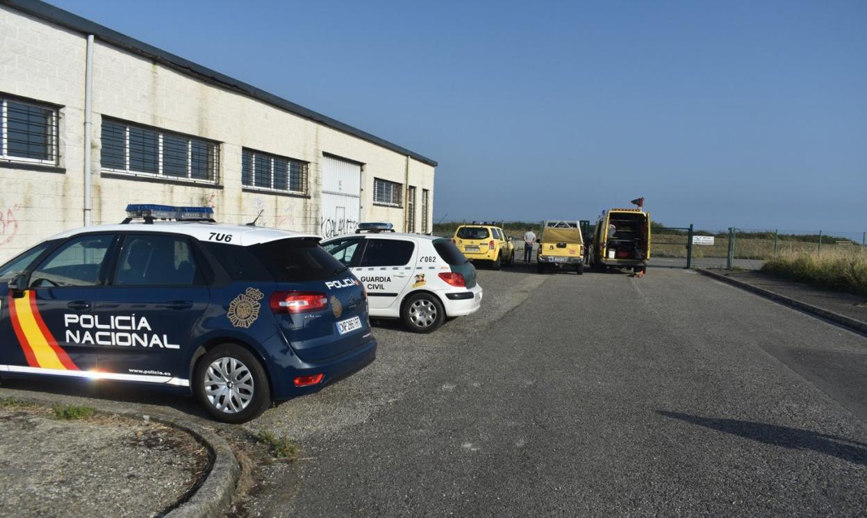 Dispositivo de búsqueda cerca del IES luarqués. 