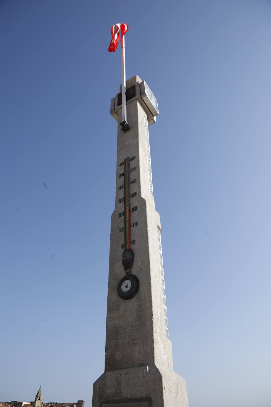 La región se encuentra este jueves en alerta naranja por temperaturas máximas que podrían rozar los 40 grados en algunas localidades. El sol ha animado a asturianos y visitantes a salir a playas, paseos o terrazas desde primera hora.