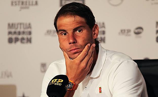 Nadal, durante una rueda de prensa. 